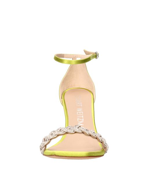 Sandali in tessuto STUART WEITZMAN | NUDISTCURVE100HISHINPISTACCHIO